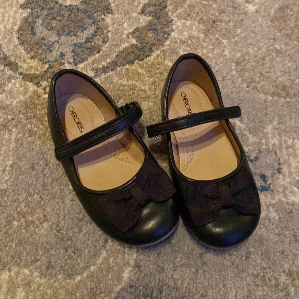 Girls Black Flats